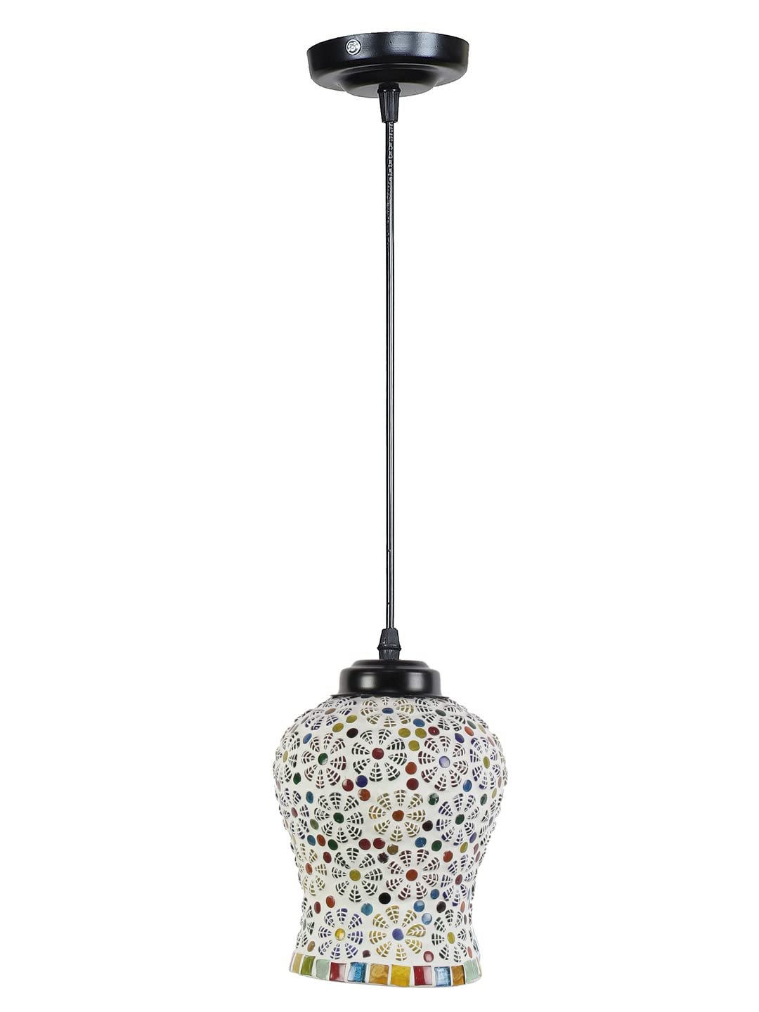 Multicolor Mosaic Glass Hanging Lamp