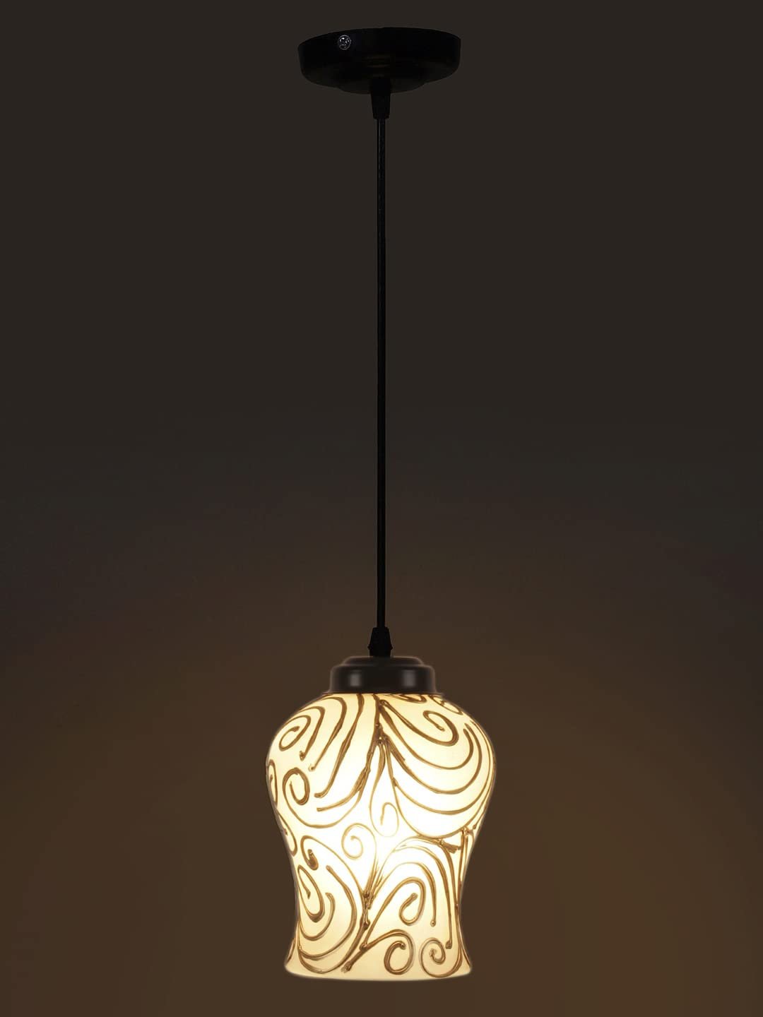 Multicolor Mosaic Glass Hanging Lamp