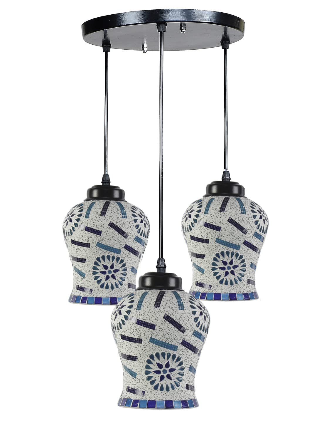 Multicolor Mosaic Cluster Hanging lamp