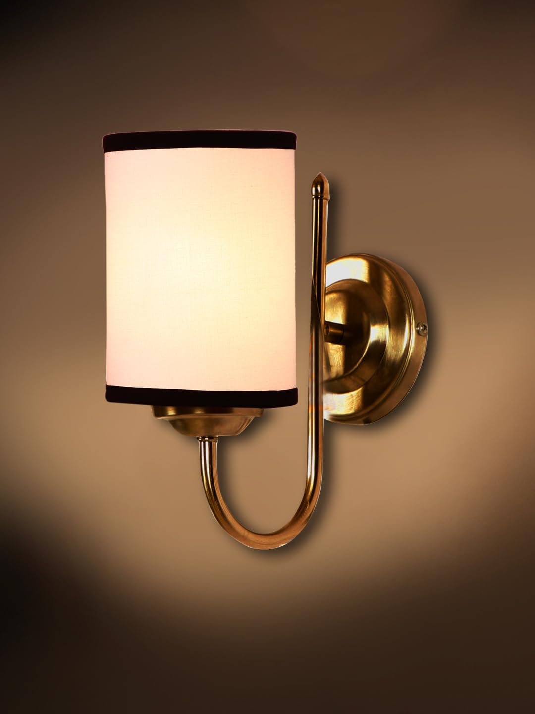 Maroon Jute Table lamp with Wood & Iron Base(112)