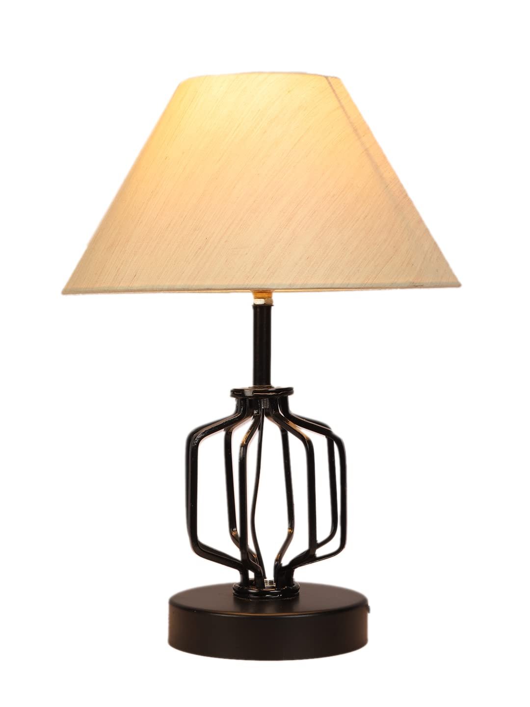 Off-White Cotton Table lamp with Iron Base(120)