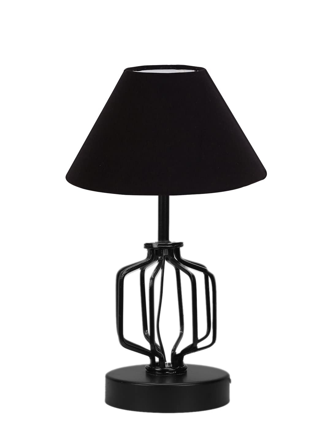 Black Cotton Table lamp with Iron Base(121)