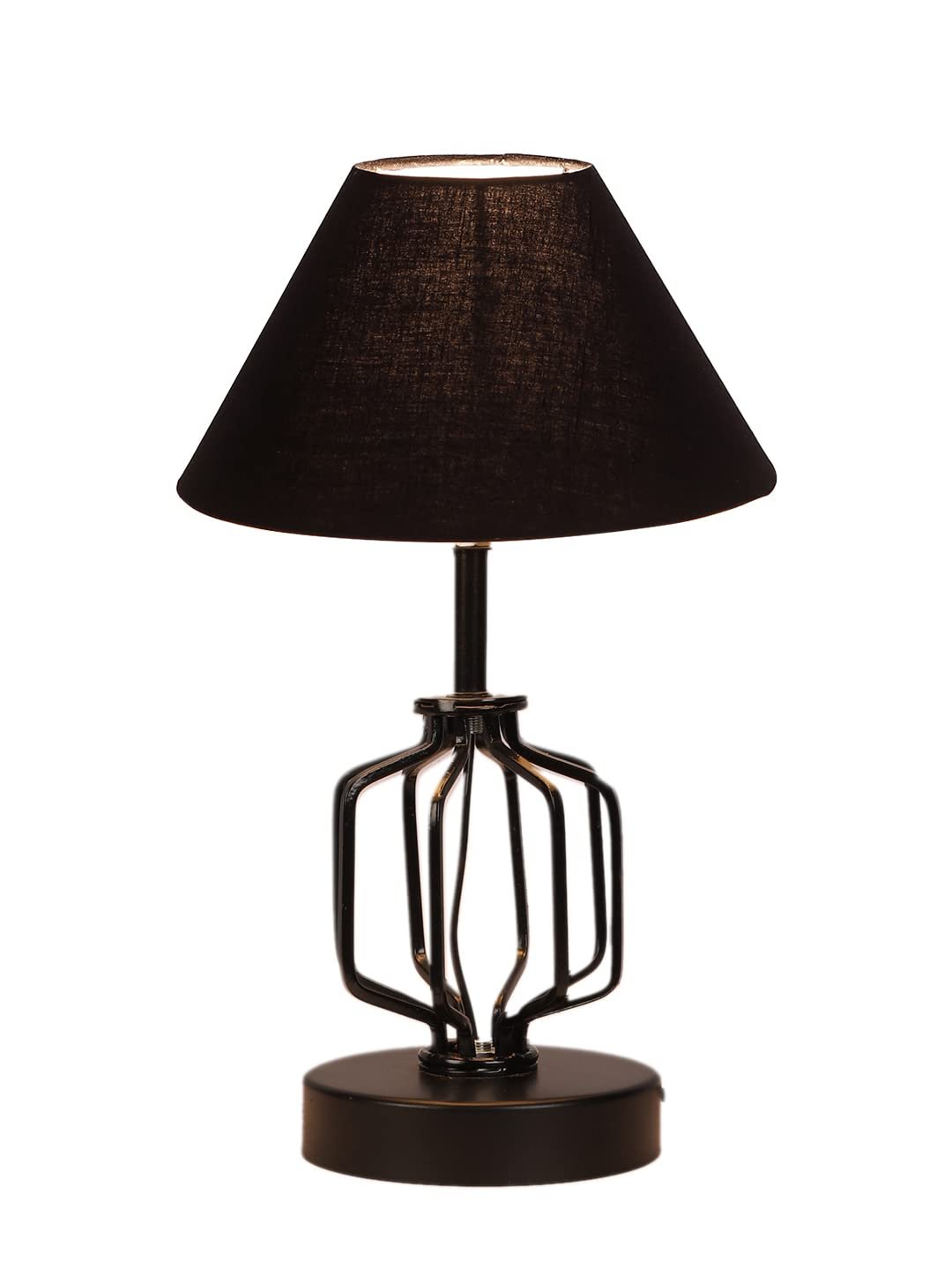Black Cotton Table lamp with Iron Base(121)