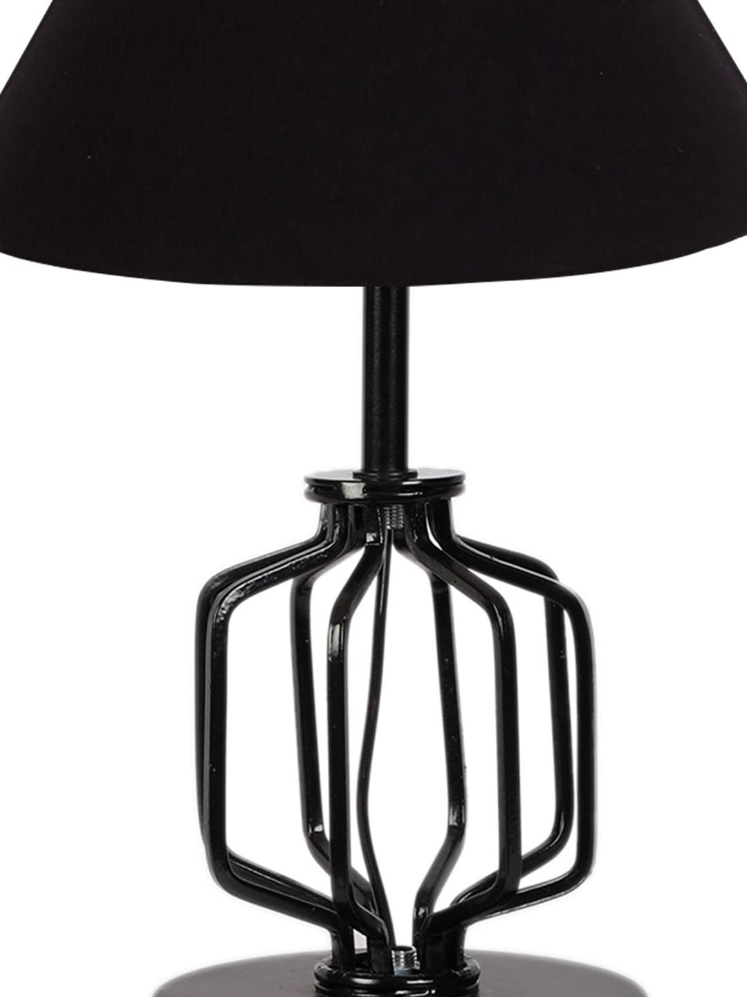 Black Cotton Table lamp with Iron Base(121)