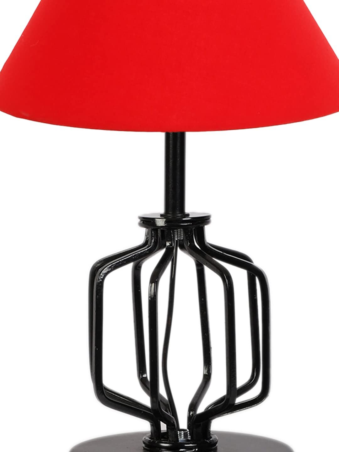 Red Cotton Table lamp with Iron Base(122)