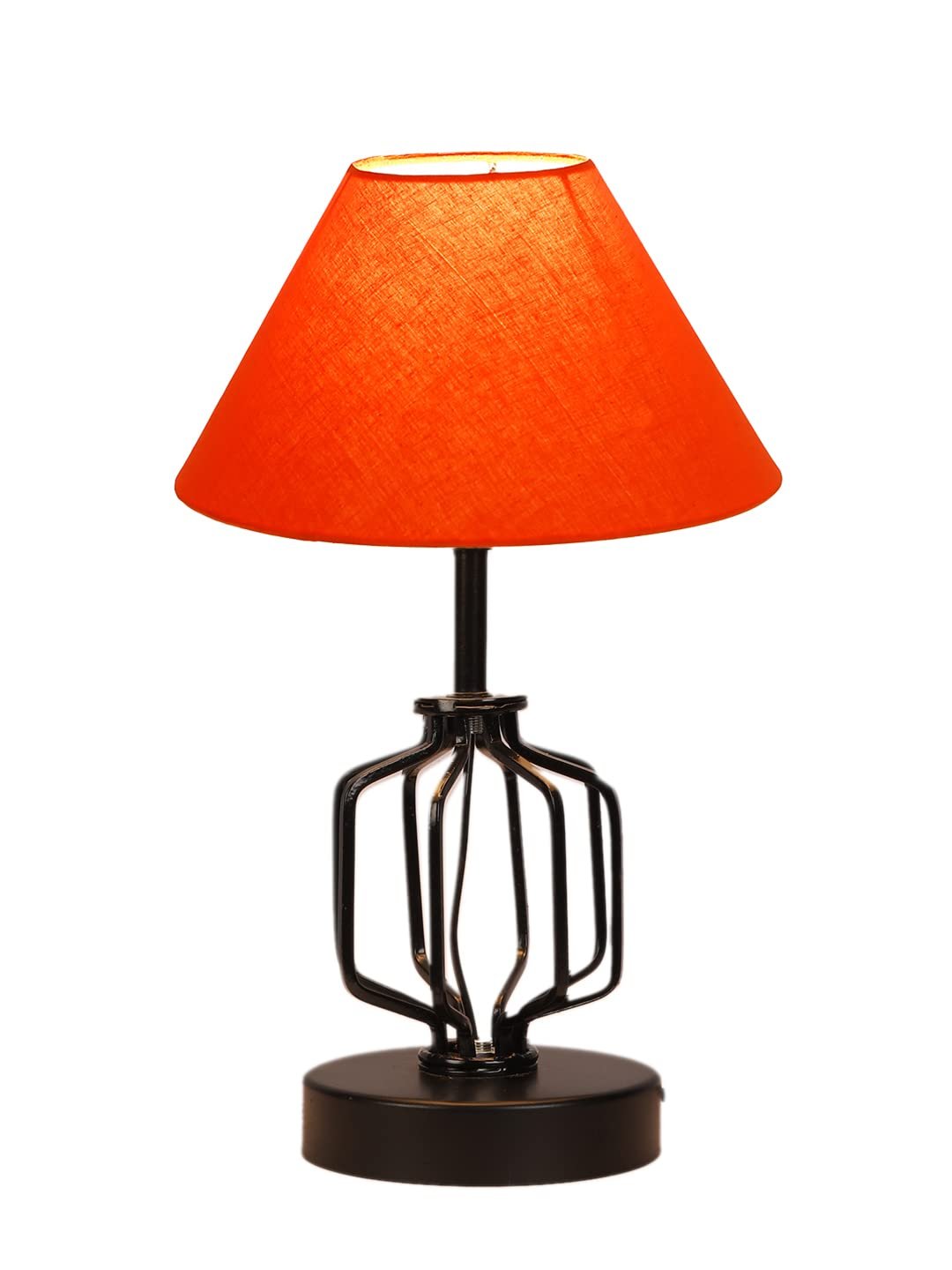 Orange Cotton Table lamp with Iron Base(123)