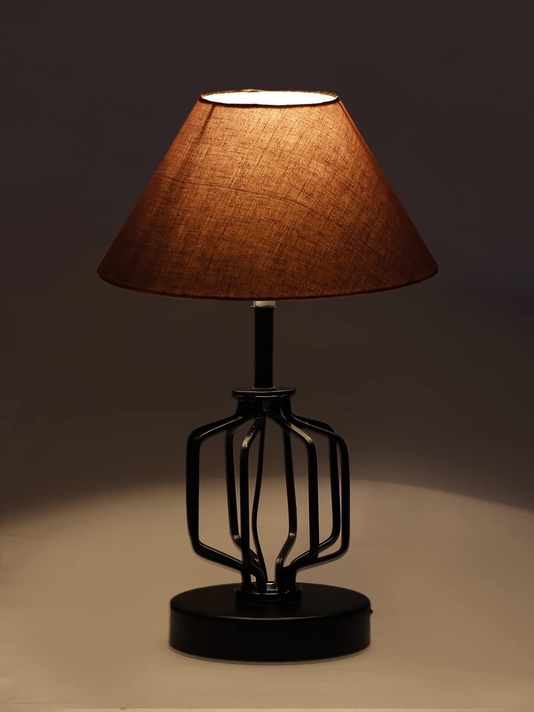 Grey Cotton Table lamp with Iron Base(125)