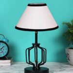 Multicolor Cotton Table lamp with Iron Base(126)