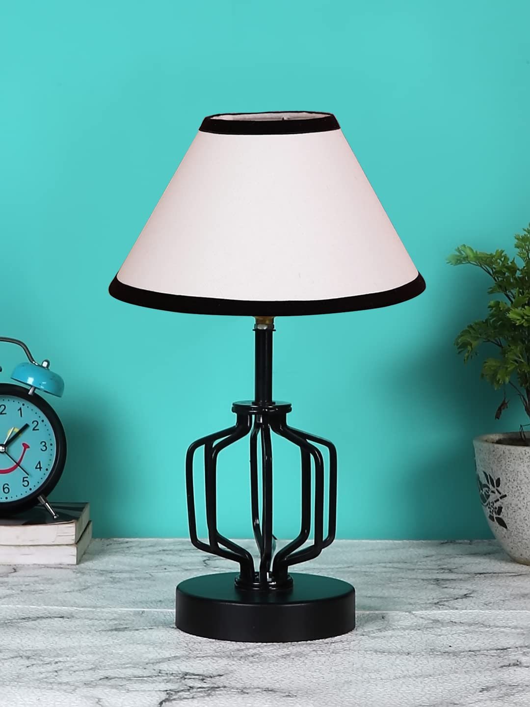 Multicolor Cotton Table lamp with Iron Base(126)