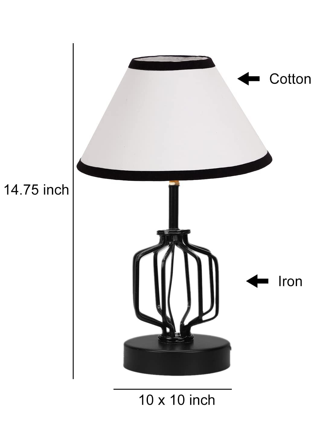 Multicolor Cotton Table lamp with Iron Base(126)