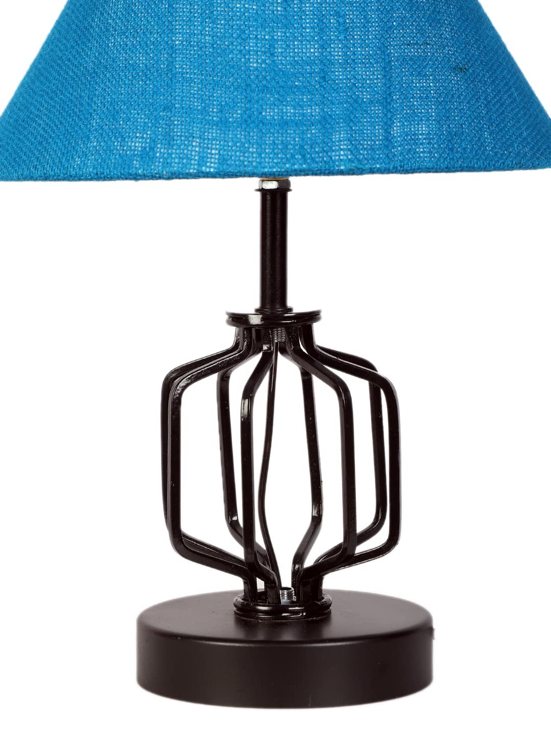 Turquoise Jute Table lamp with Iron Base(131)