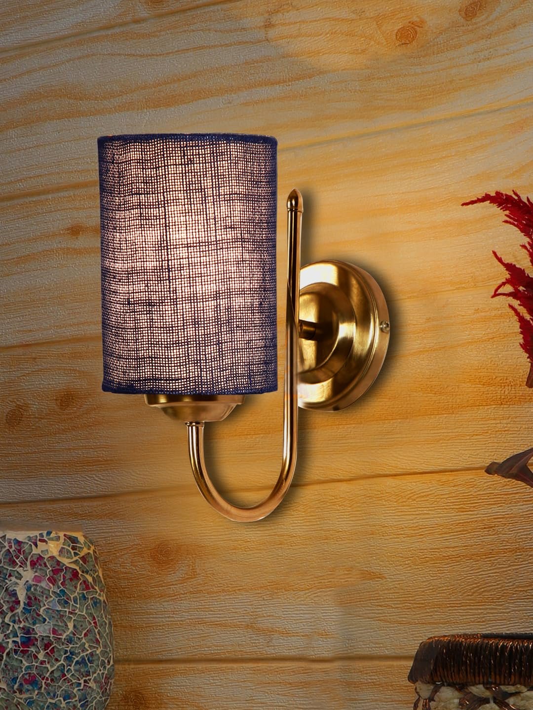 Multicolor Cotton Table lamp with Iron Base(133)