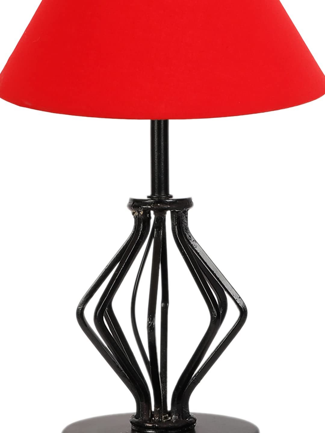 Red Cotton Table lamp with Iron Base(156)