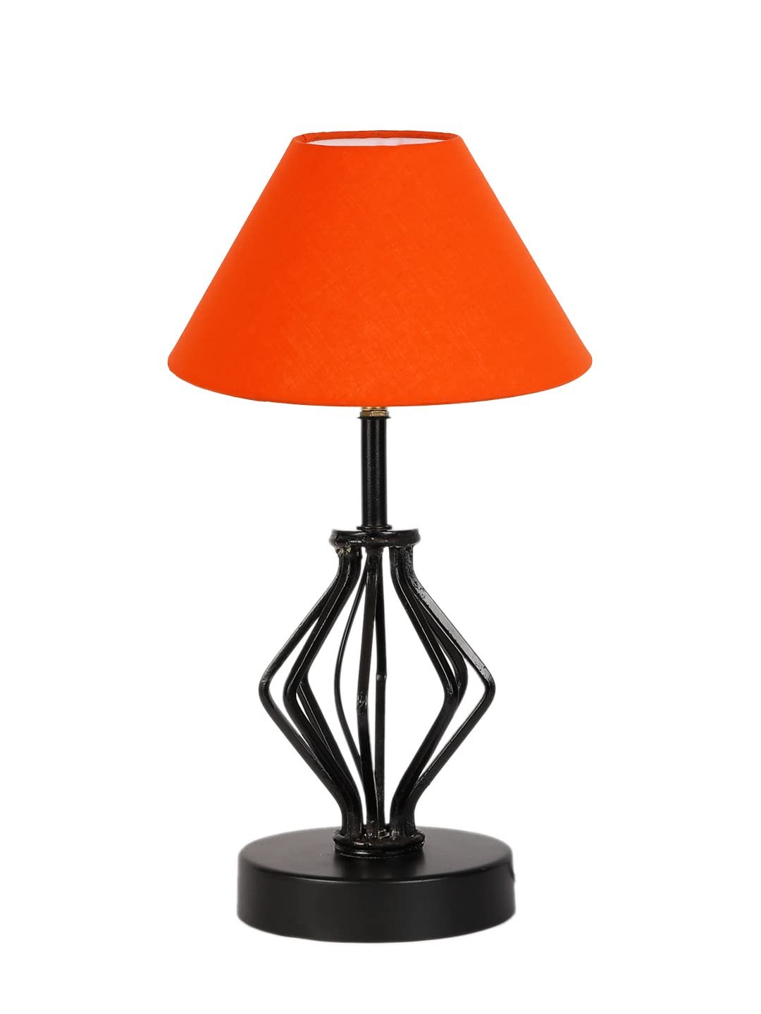 Orange Cotton Table lamp with Iron Base(157)