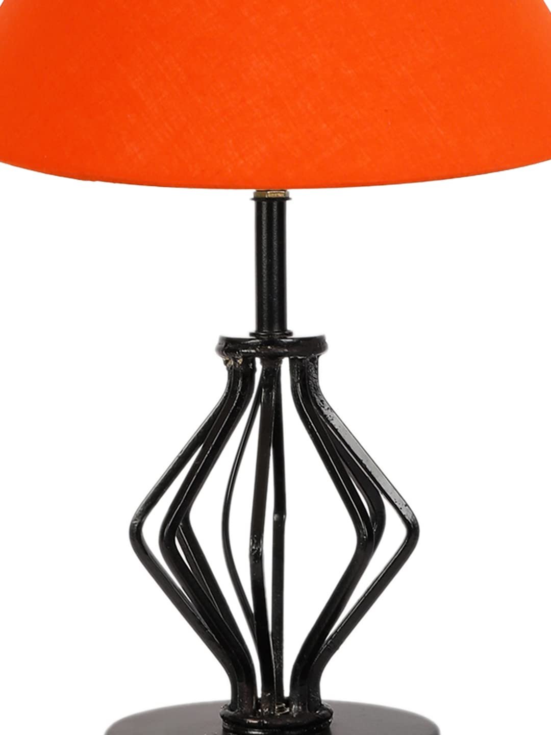 Orange Cotton Table lamp with Iron Base(157)