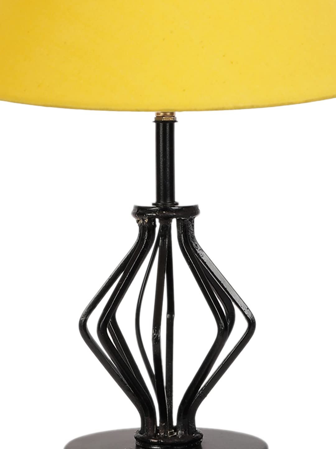 Yellow Cotton Table lamp with Iron Base(158)