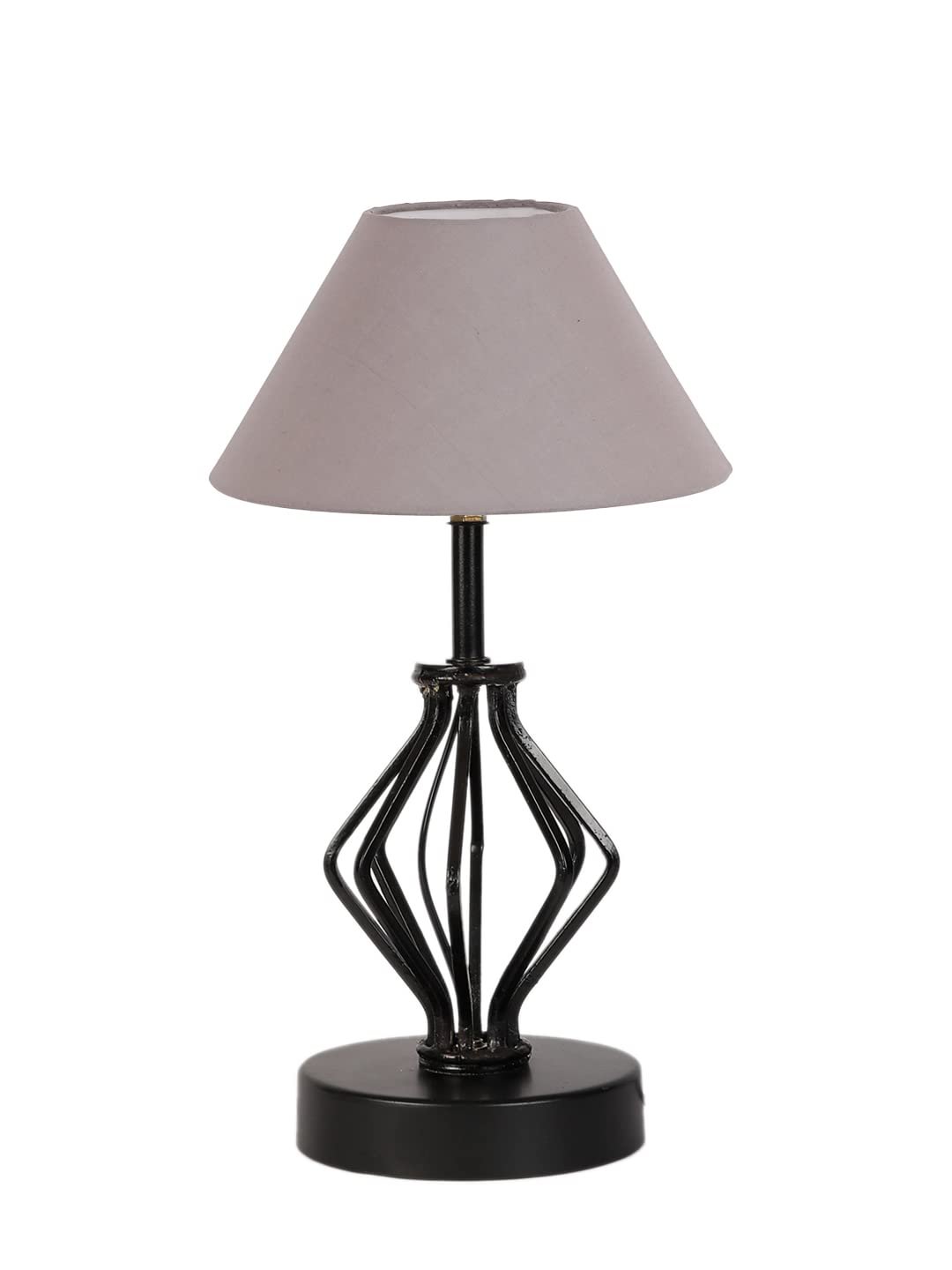 Grey Cotton Table lamp with Iron Base(159)