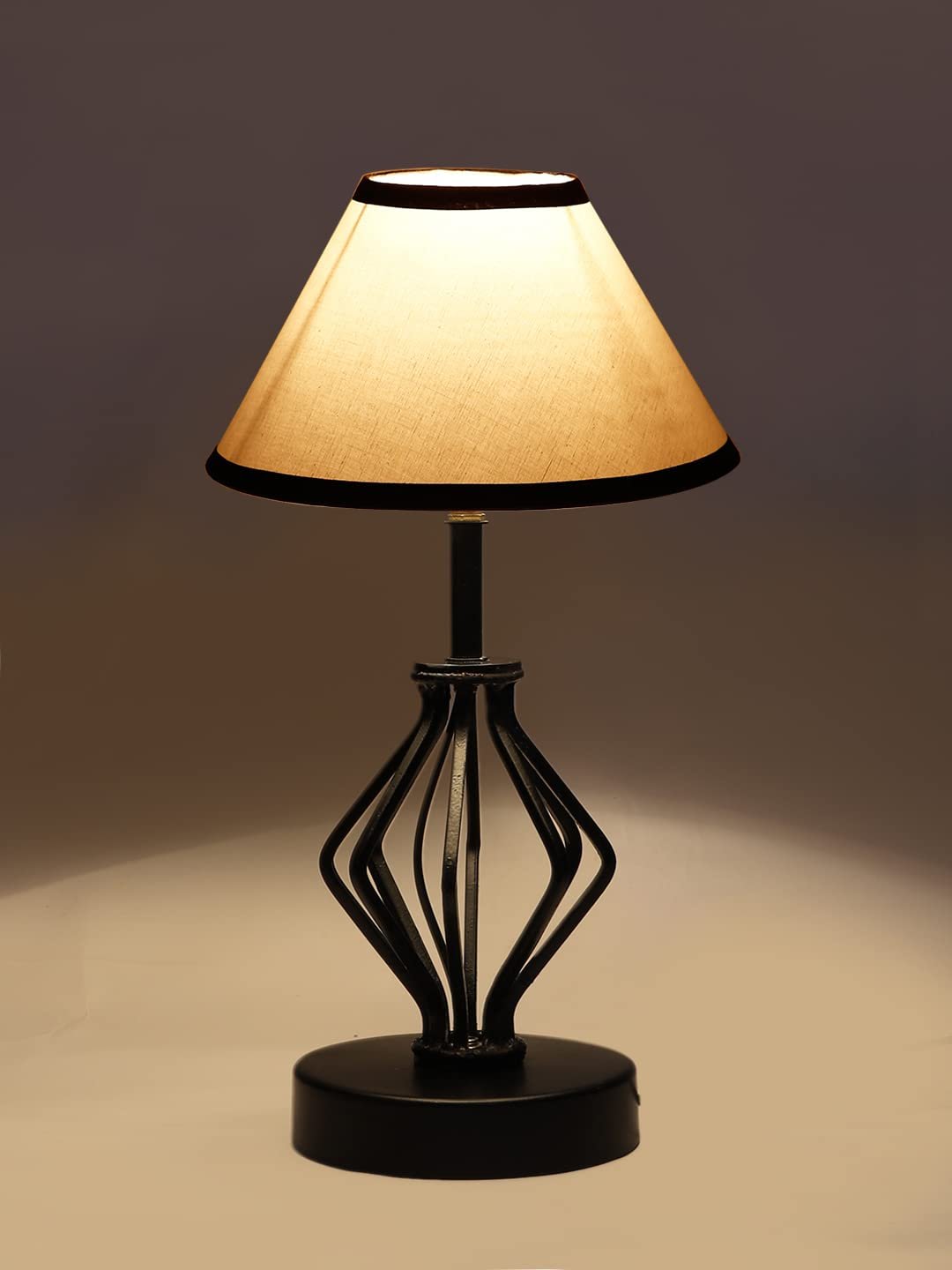 Multicolor Cotton Table lamp with Iron Base(160)