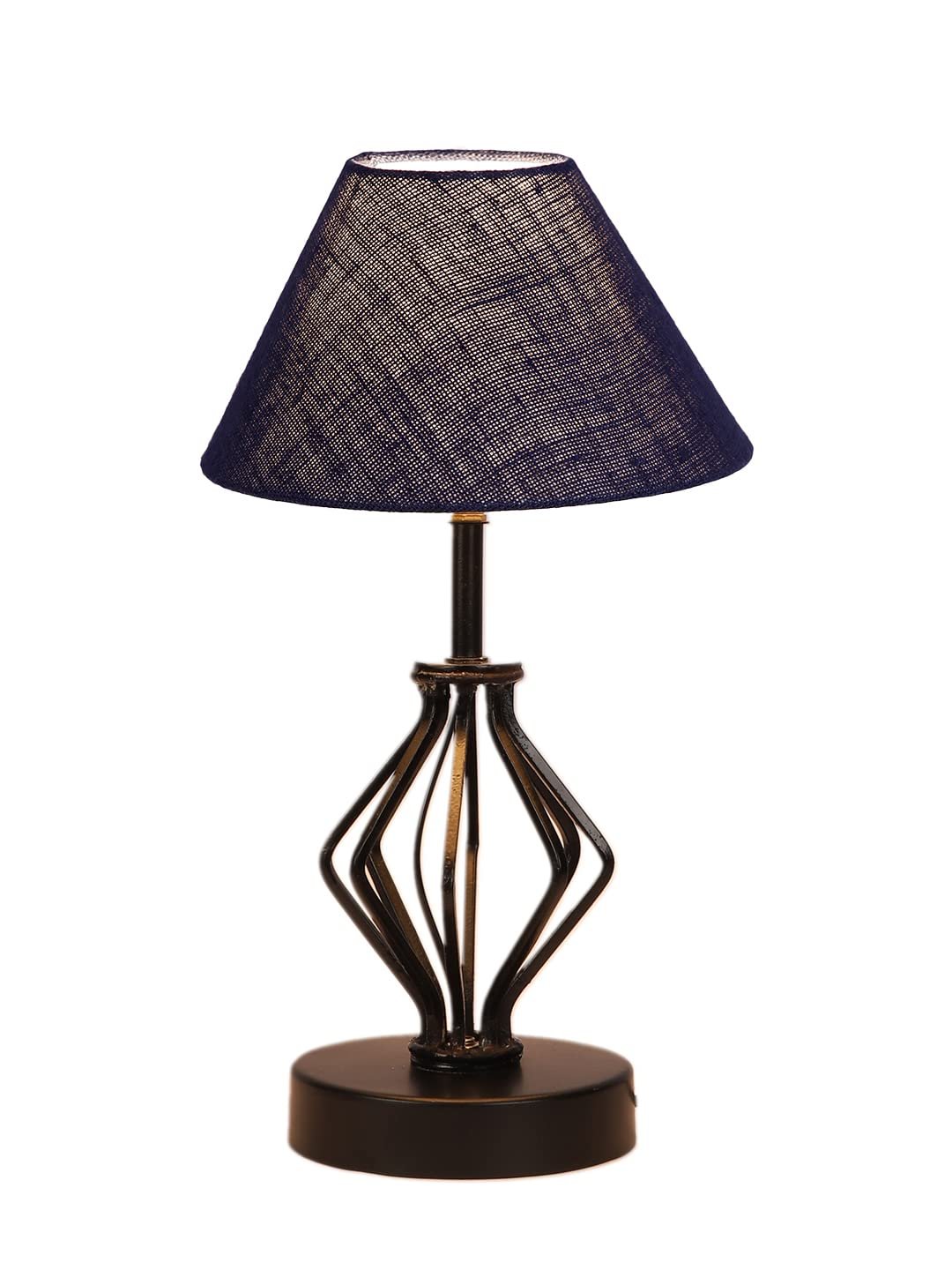 Blue Jute Table lamp with Iron Base(164)