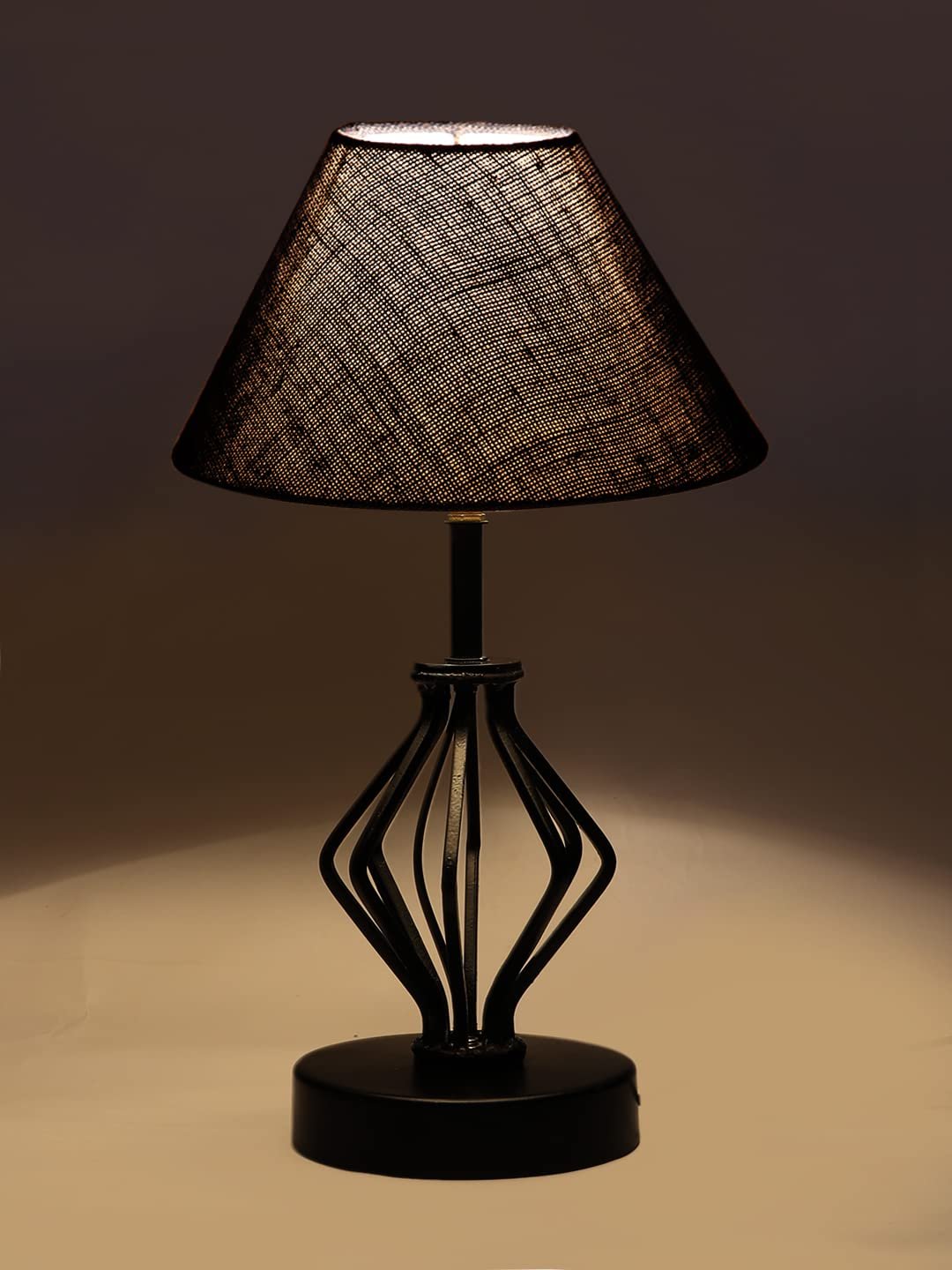 Blue Jute Table lamp with Iron Base(164)