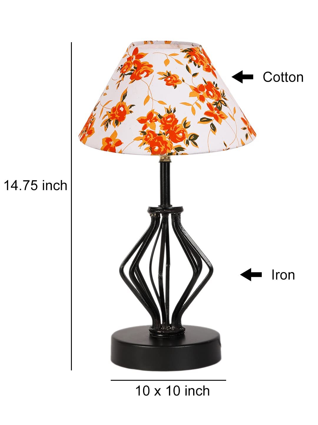 Multicolor Cotton Table lamp with Iron Base(167)