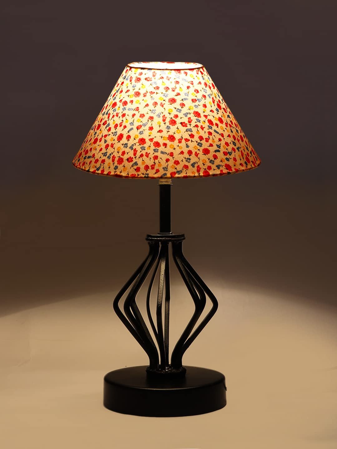 Multicolor Cotton Table lamp with Iron Base(168)