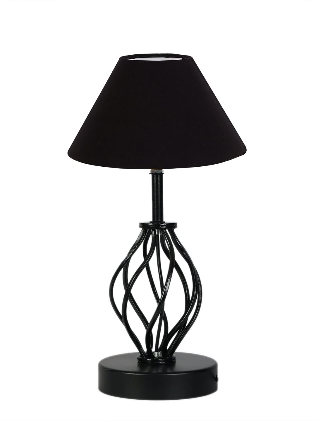 Black Cotton Table lamp with Iron Base(19)