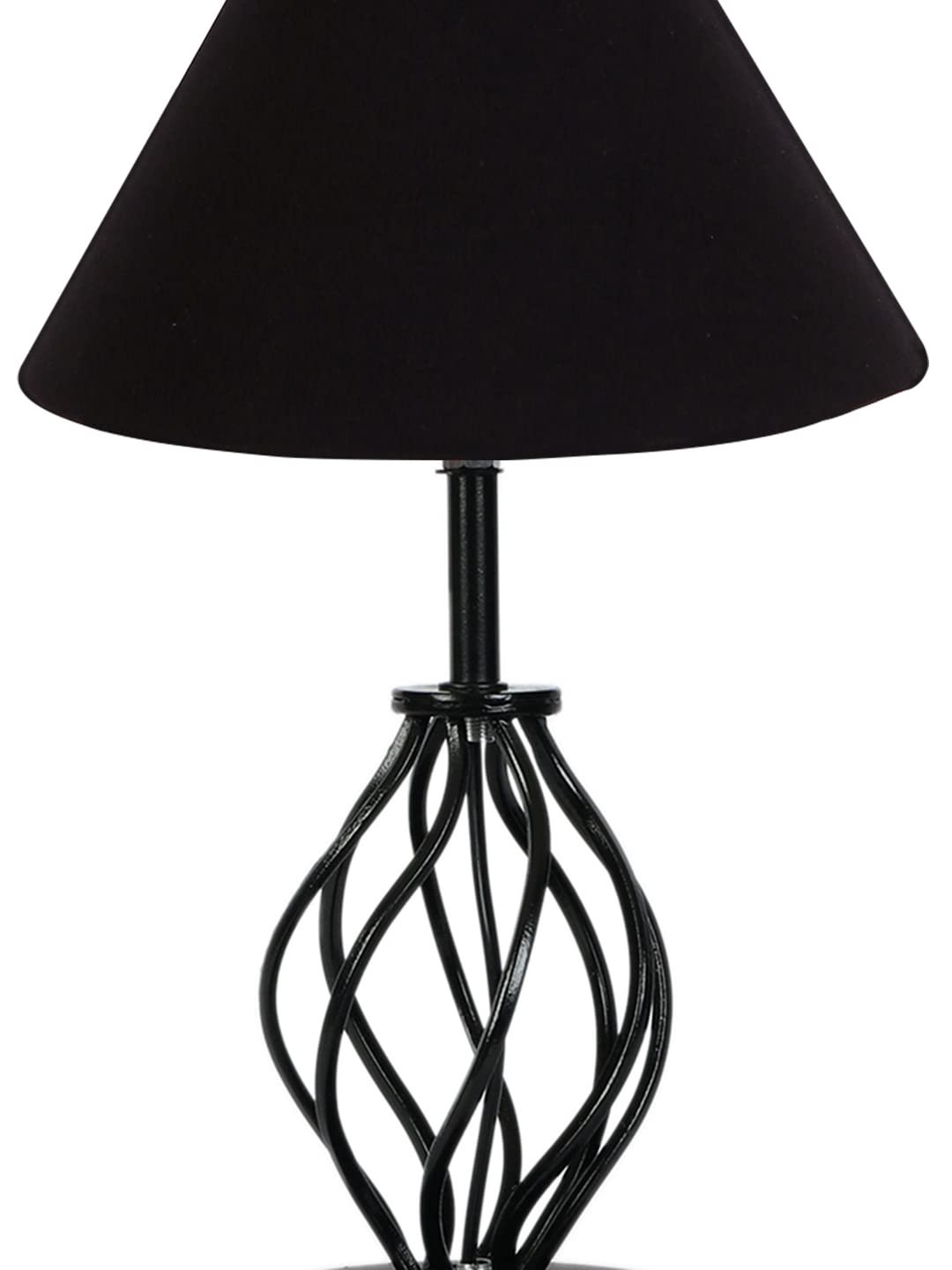 Black Cotton Table lamp with Iron Base(19)