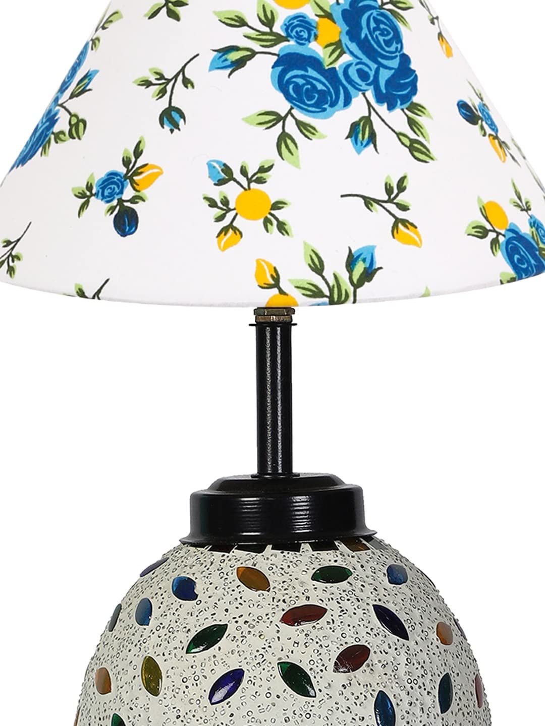 Multicolor Cotton Glass Table lamp with Iron Base(200)