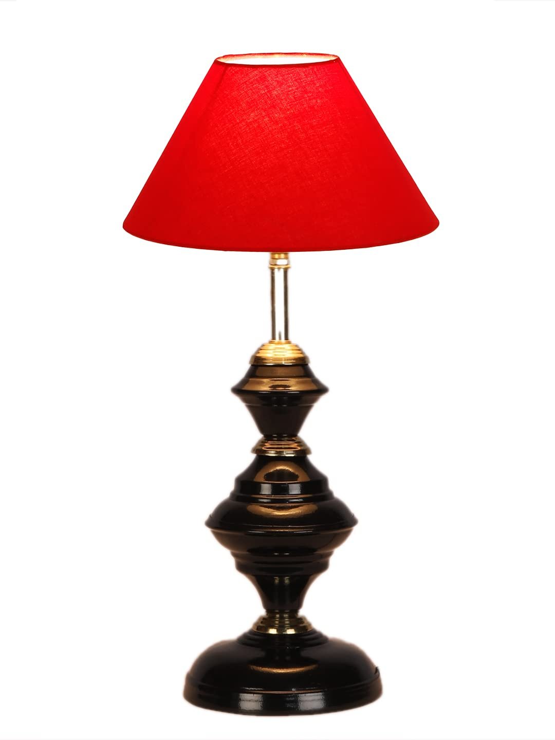 Red Cotton Table lamp with Iron Base(207)