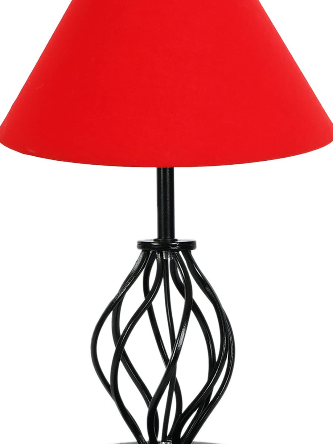 Red Cotton Table lamp with Iron Base(20)