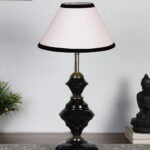 Multicolor Cotton Table lamp with Iron Base(211)