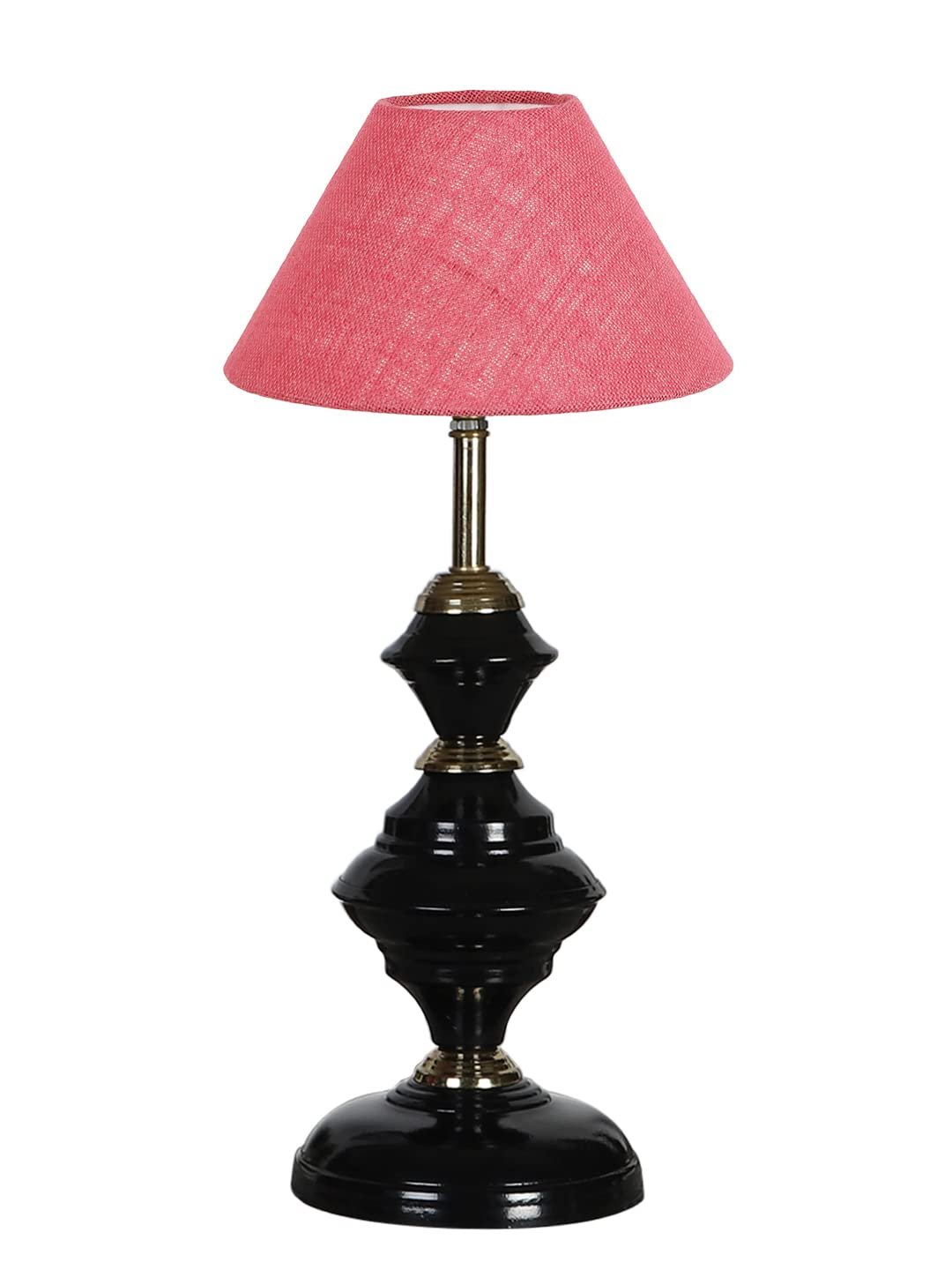 Pink Jute Table lamp with Iron Base(213)
