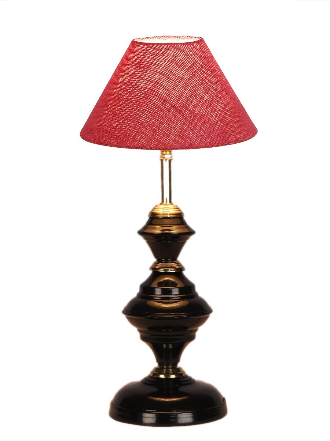 Pink Jute Table lamp with Iron Base(213)