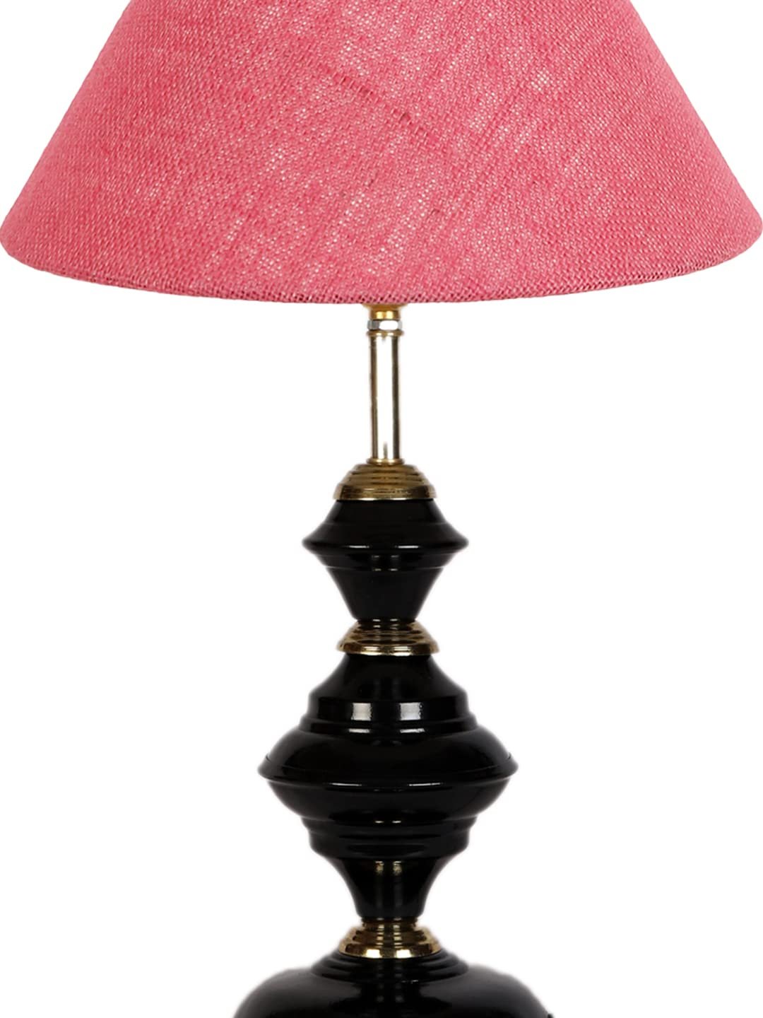 Pink Jute Table lamp with Iron Base(213)
