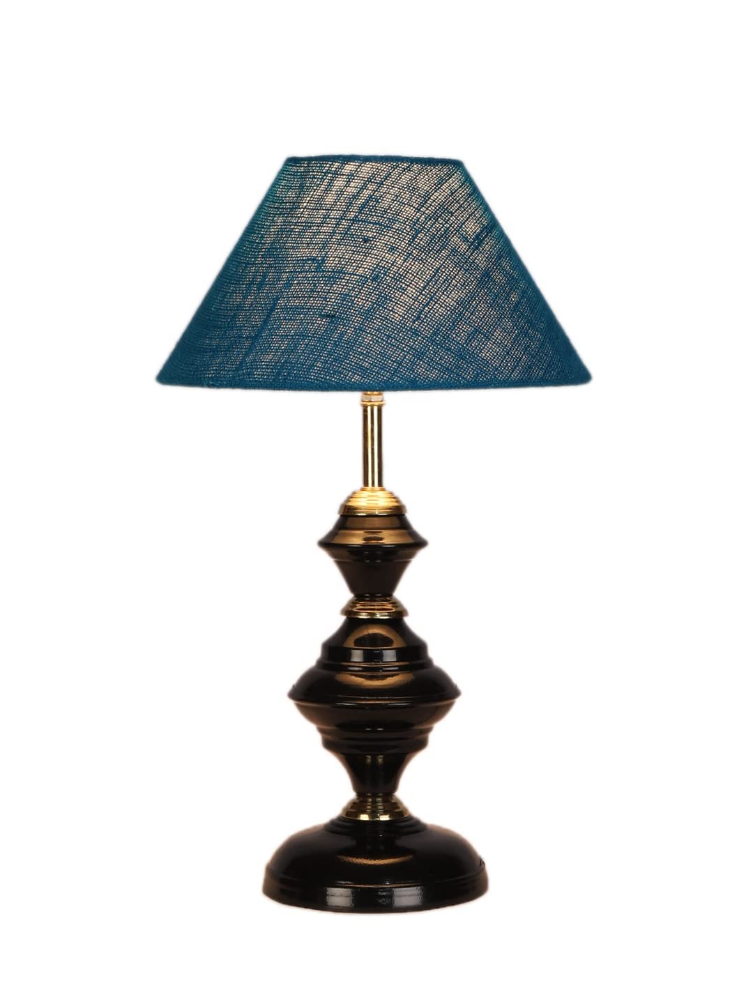 Turquoise Jute Table lamp with Iron Base(216)