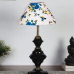 Multicolor Cotton Table lamp with Iron Base(217)