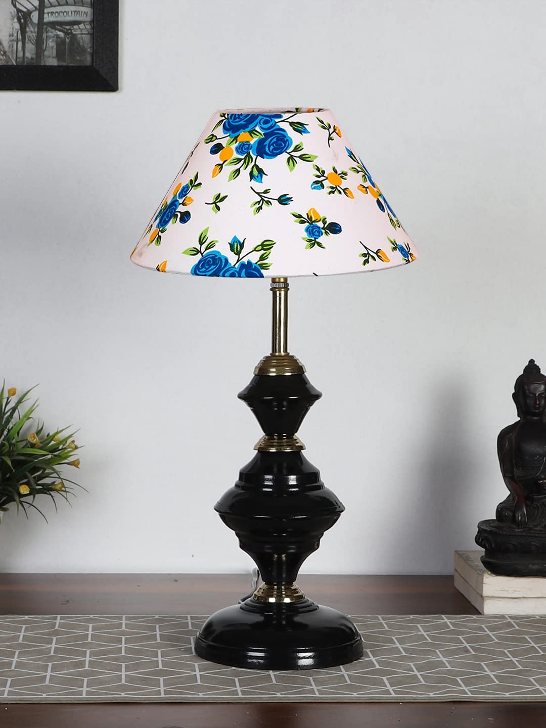 Multicolor Cotton Table lamp with Iron Base(217)
