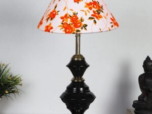 Multicolor Cotton Table lamp with Iron Base(218)