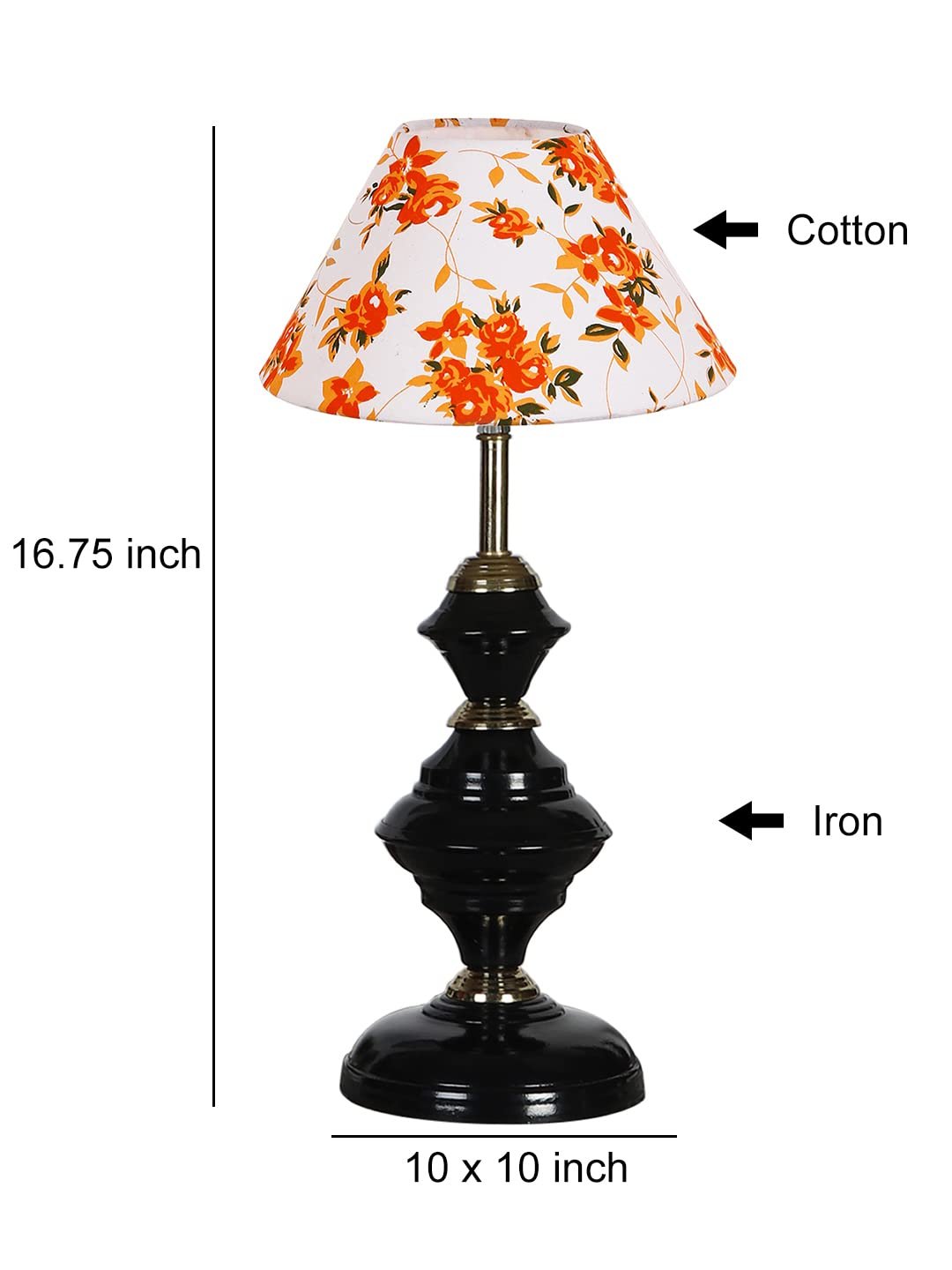 Multicolor Cotton Table lamp with Iron Base(218)