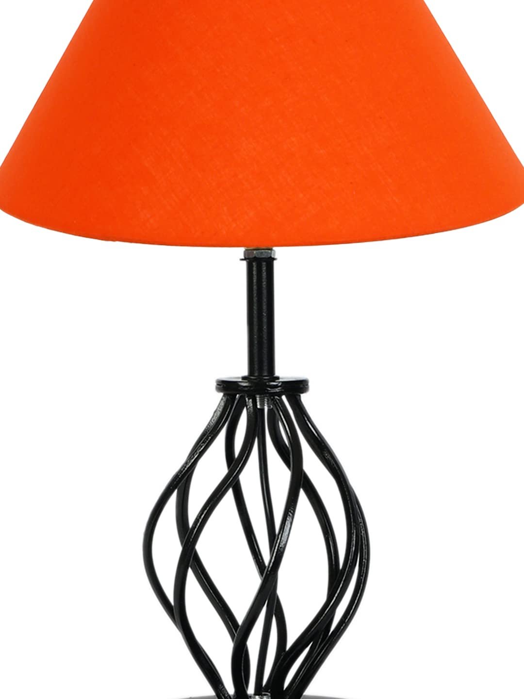 Orange Cotton Table lamp with Iron Base(21)