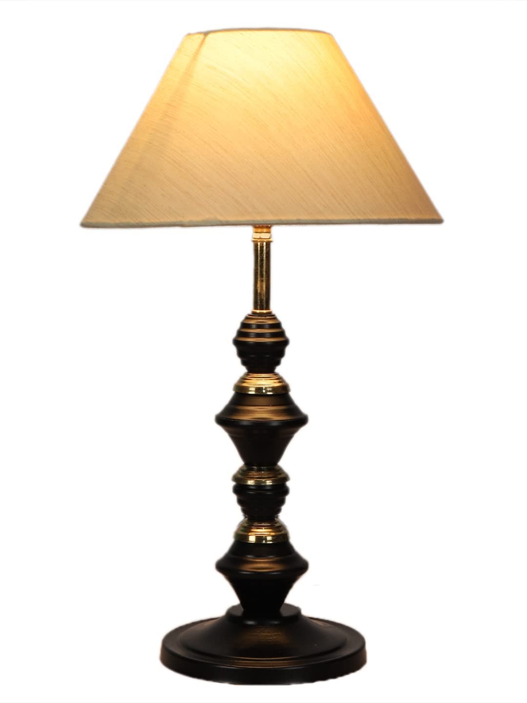 Off-White Cotton Table lamp with Iron Base(222)