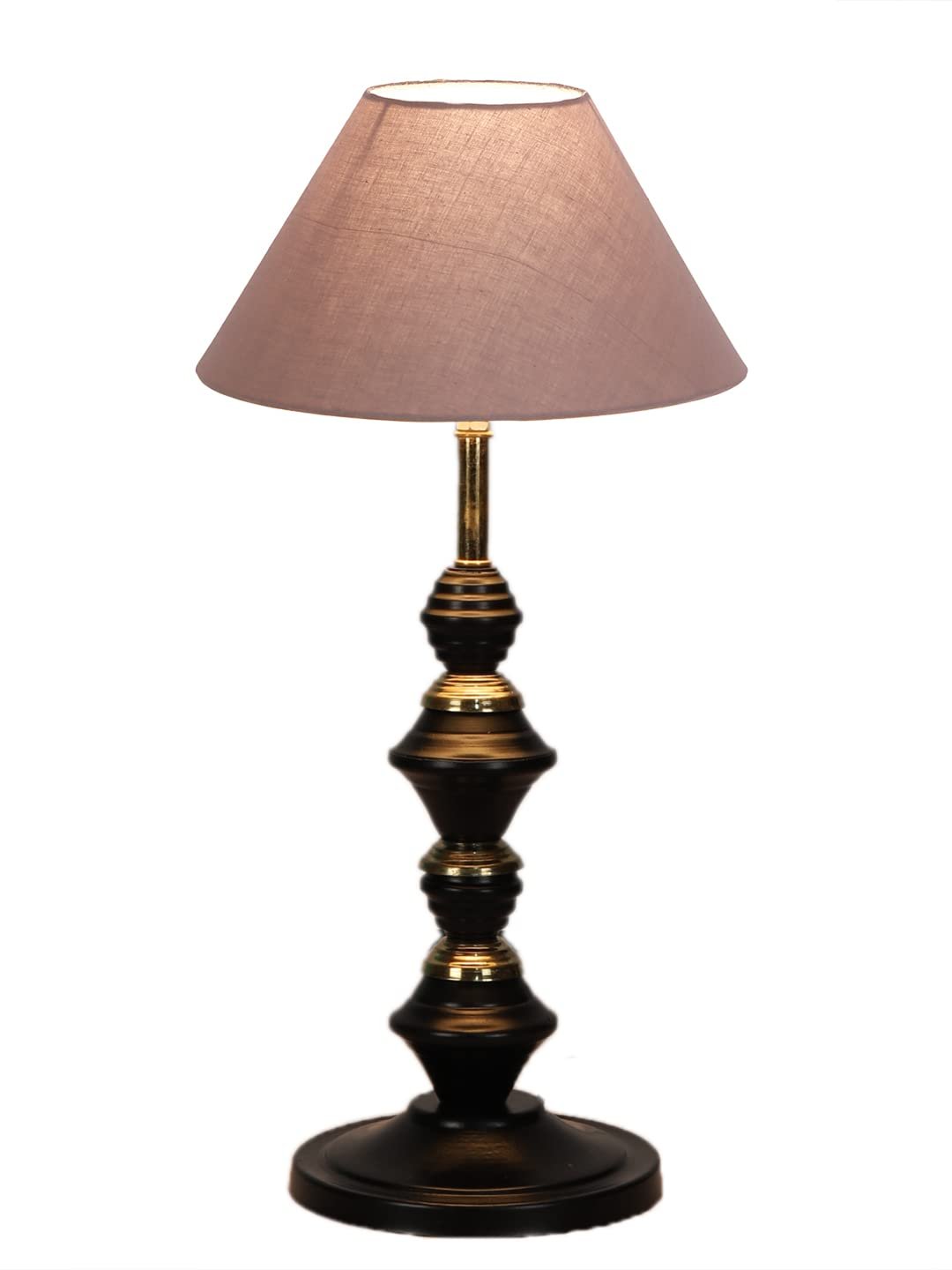 Grey Cotton Table lamp with Iron Base(227)