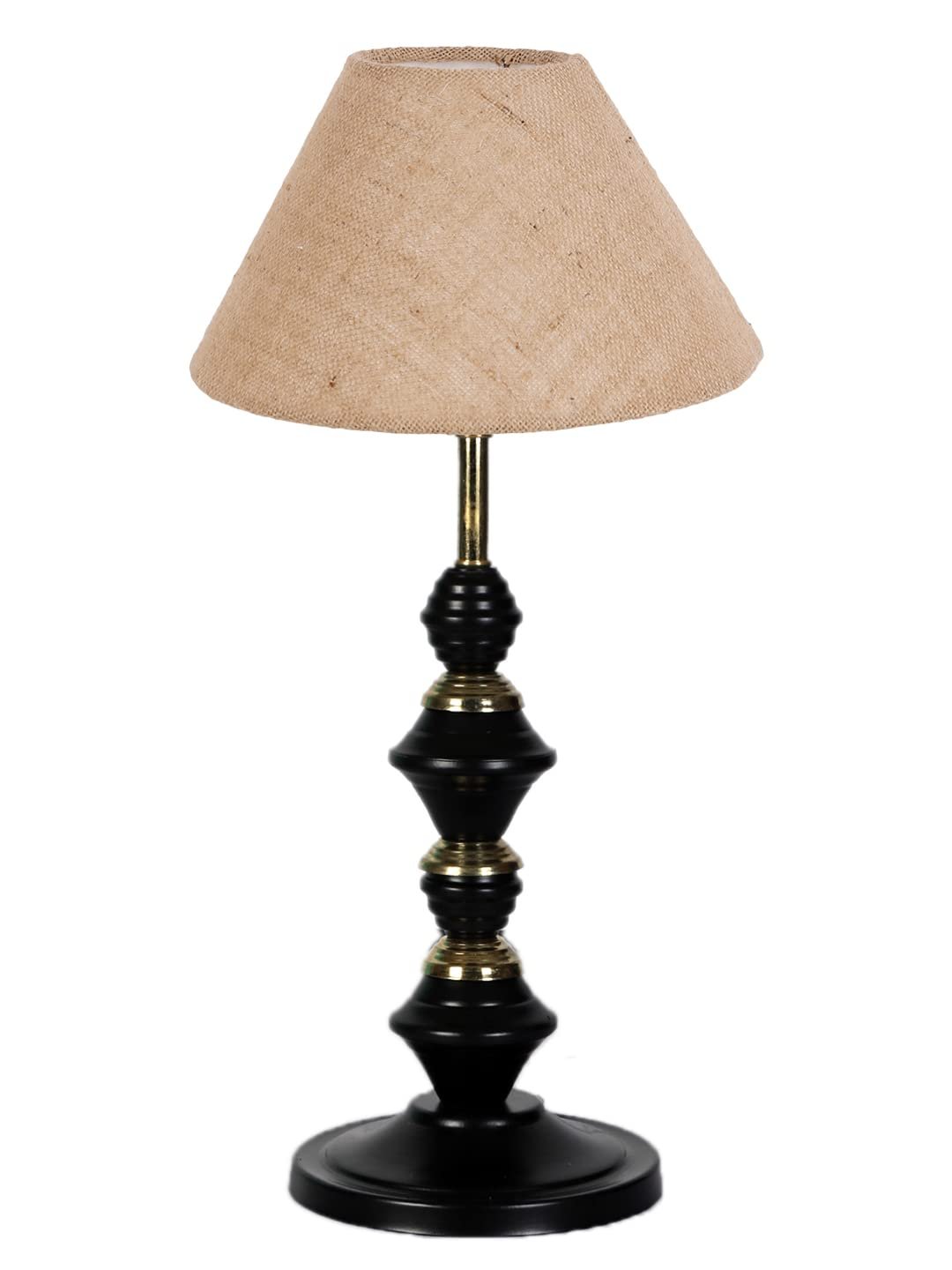 Beige Jute Table lamp with Iron Base(229)