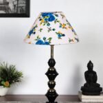 Multicolor Cotton Table lamp with Iron Base(234)