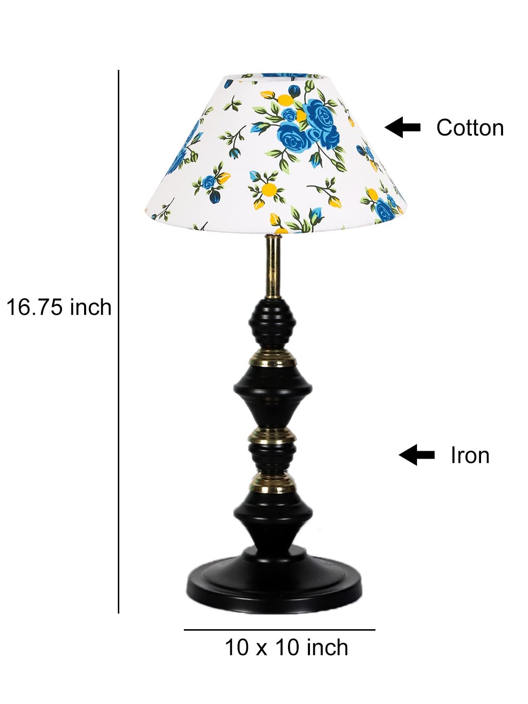 Multicolor Cotton Table lamp with Iron Base(234)