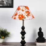 Multicolor Cotton Table lamp with Iron Base(235)