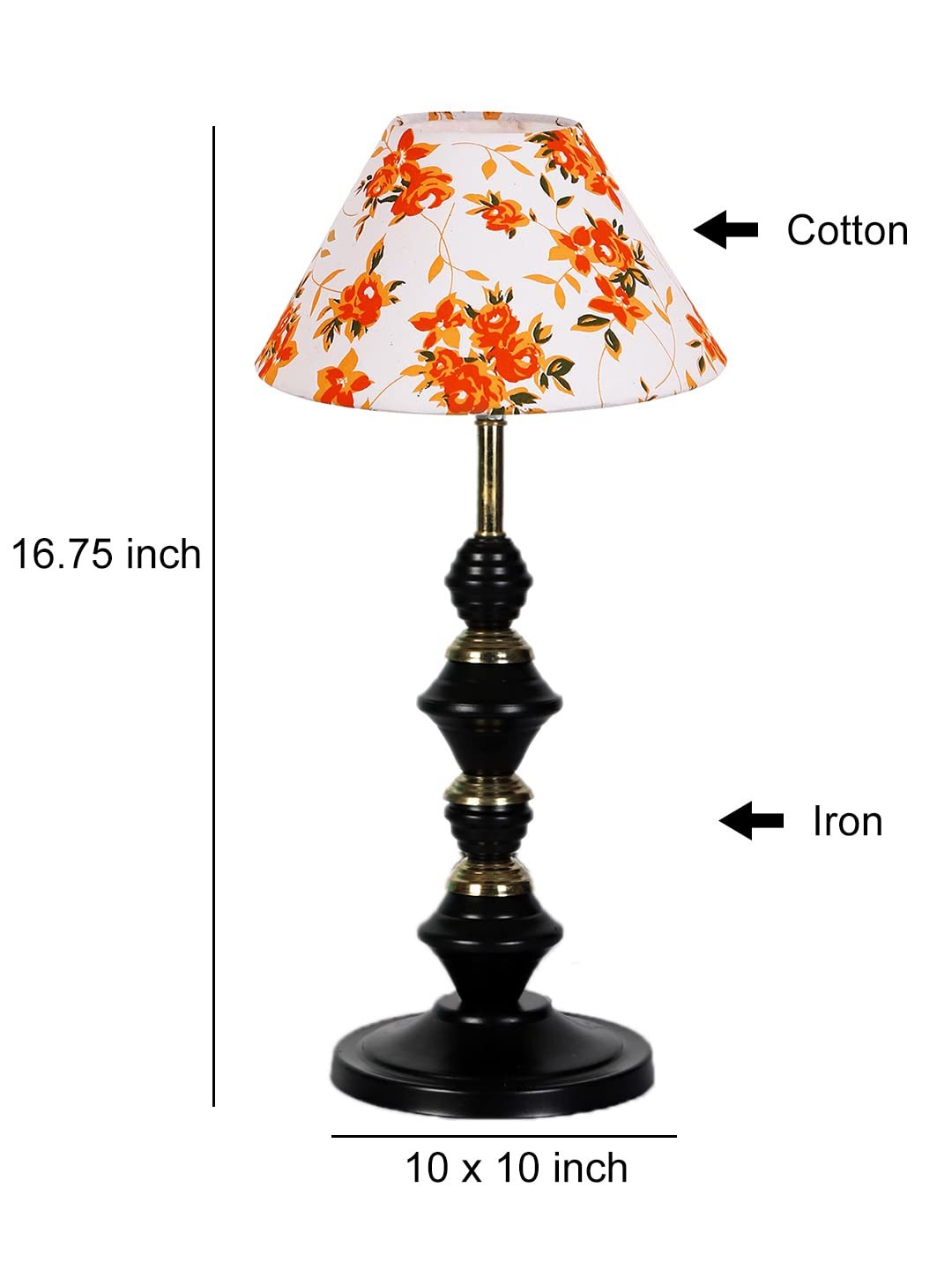Multicolor Cotton Table lamp with Iron Base(235)