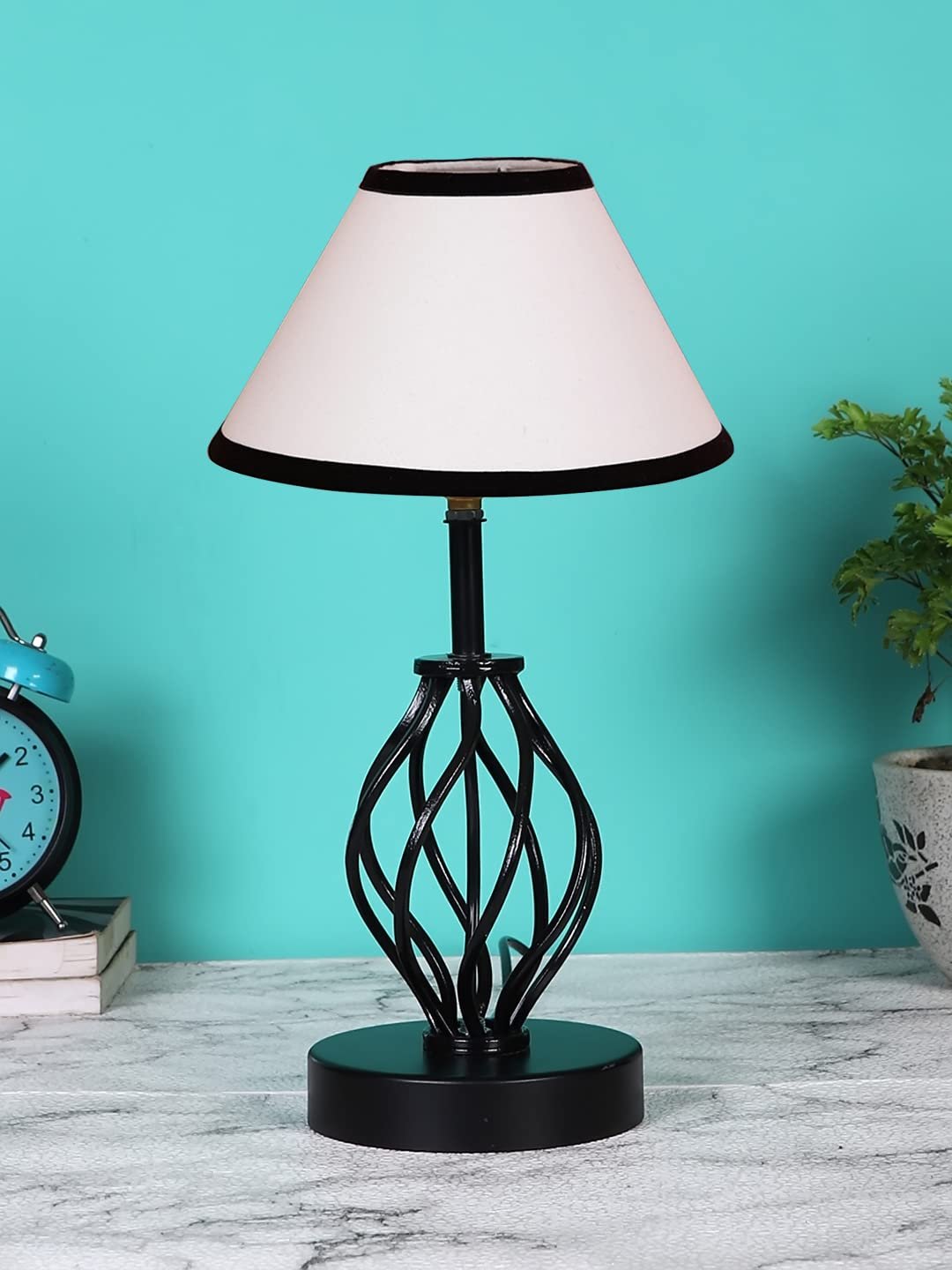 Multicolor Cotton Table lamp with Iron Base(24)