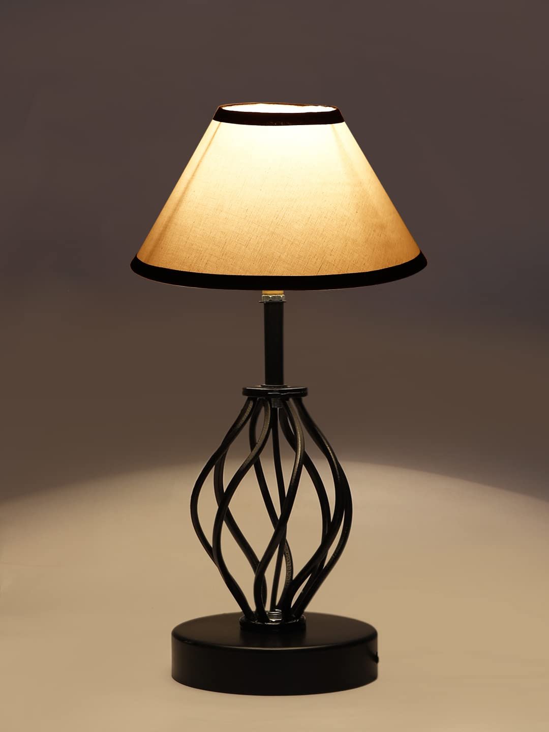 Multicolor Cotton Table lamp with Iron Base(24)